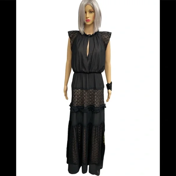 Lace Ruffled Maxi - Picture 1 of 4